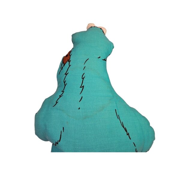 Vintage Cookie Monster Flat Plush 18" Sesame Street Muppets Inc. Stuffed Animal - Picture 5 of 7